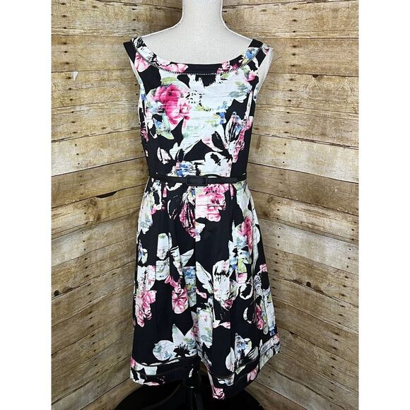 WHBM FLORAL WEDDING GUEST GRADUATION SPECIAL OCCASION PARTY DINNER PARTY DRESS - Picture 1 of 7